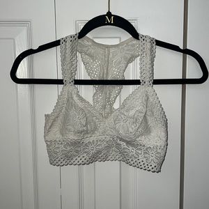 Aerie white lace bralette